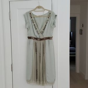 Alberta Ferretti beaded silk dress